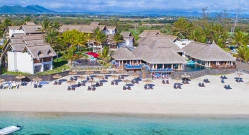 Aerial shot of the resort